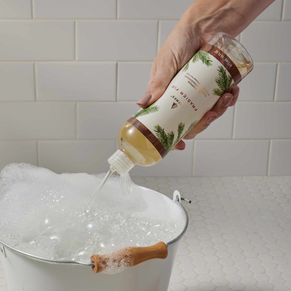 Squeezing Bottle of Thymes Frasier Fir All-Purpose Cleaning Concentrate into Bucket image number 2